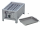 Gastrobräter, Gasgrill Edelstahl 1 flammig mit Rost und Pfanne, 34 x 27 x 53 cm