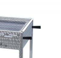 Holzkohlegrill Edelstahl 4er 81 x 53 x 80 cm mobil
