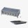 Gasgrill Edelstahl 6 flammig mit Rost und Pfanne H: 6 cm, 114 x 53 x 27 cm, Partygrill