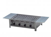 Auswahl Gasgrill Edelstahl 4 flammig mit Rost, 81 x 53 x 27 cm Seitenablagen Grillrost Edelstahl zerlegbar