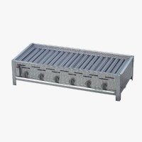 Gasgrill Edelstahl 6 flammig 22 KW mit Edelstahl Rost,...