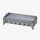 Gasgrill Edelstahl 6 flammig 22 KW mit Edelstahl Pfanne, 114 x 53 x 27 cm