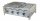 Gasgrill Edelstahl 4 flammig mit 1er Rost und 2er Pfanne, 81 x 53 x 27 cm