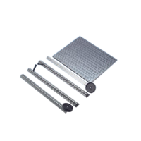 Holzkohlegrill Edelstahl 6er 114 x 53 x 80 cm mobil