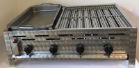 Gasgrill Edelstahl 5 flammig mit 2er Rost und 2er Pfanne,...