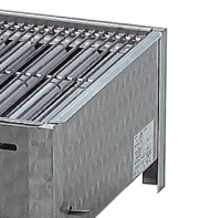 Gasgrill Edelstahl 5 flammig mit 2er Rost und 2er Pfanne, 98 x 53 x 27 cm