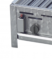 Gasgrill Edelstahl 2 flammig mit Rost, 48 x 53 x 27 Grillrost Edelstahl geschweißt