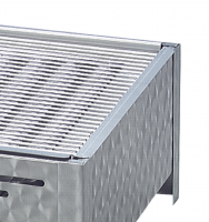 Gasgrill Edelstahl 3 flammig mit Rost, 65 x 53 x 27 cm Grillrost verchromt