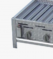 Gasgrill Edelstahl 6 flammig mit Rost, 114 x 53 x 27 cm Grillrost Edelstahl zerlegbar