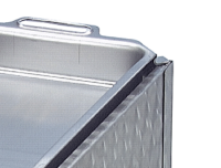 Gasgrill Edelstahl 1 flammig mit Pfanne, 34 x 27 x 53 cm Pfanne Stahl