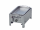 Gasgrill Edelstahl 1 flammig mit Pfanne, 34 x 27 x 53 cm Pfanne Stahl
