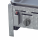 Gasgrill Edelstahl 2 flammig mit Pfanne, 48 x 53 x 27 cm Pfanne Stahl
