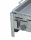 Gasgrill Edelstahl 3 flammig mit Pfanne, 65 x 53 x 27 cm Pfanne Edelstahl