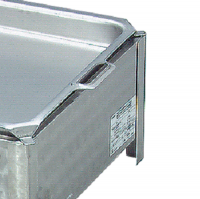 Gasgrill Edelstahl 3 flammig mit Pfanne, 65 x 53 x 27 cm Pfanne Emaille