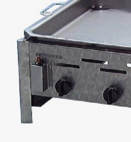 Gasgrill Edelstahl 5 flammig mit Pfanne, 98 x 53 x 27 cm Pfanne Stahl