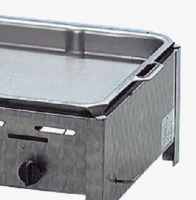 Gasgrill Edelstahl 5 flammig mit Pfanne, 98 x 53 x 27 cm Pfanne Stahl