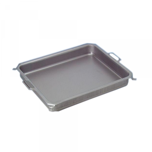Edelstahl Pfanne  H:  6 cm  Gasgrill Pfanne Edelstahl 1er (31,5 x 51,5 x 6 cm)
