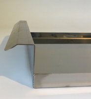 Fettauffangwanne Edelstahl für Gasgrill  1er (24,5 x 50 cm)
