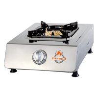 BSR-Grillen Edelstahl-Propangaskocher 1-flammig mit...