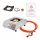 BSR-Grillen Edelstahl-Propangaskocher 1-flammig mit Piezo-Zündung und Turboeffekt mit Abdeckhaube