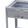 Holzkohlegrill Edelstahl 4er  81 x 53 x 80 cm