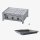 Gasgrill Edelstahl 3 flammig mit Rost und Stahl Pfanne, 65 x 53 x 27 cm
